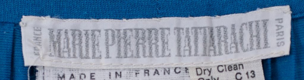 Jupe en jersey de coton plissé Marie Pierre Tattarachi en vente 2