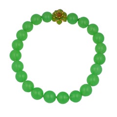 MWLC Lime Zinnia Necklace