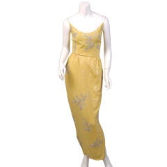 Vintage Beaded Evening Gown