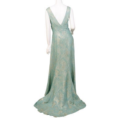 1930s Lace Evening Gown