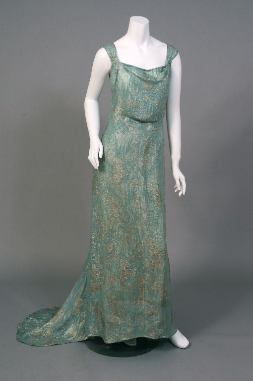 bias cut evening gown