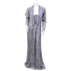 Vintage YSL Haute Couture Evening Dress