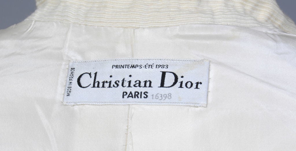 Dior Haute Couture S/S 83 Silk Coat 3