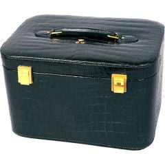 Vintage Hermes Crocodile Train Case