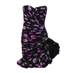 Ungaro Haute Couture Evening Dress with Removable Long Sleeves 12