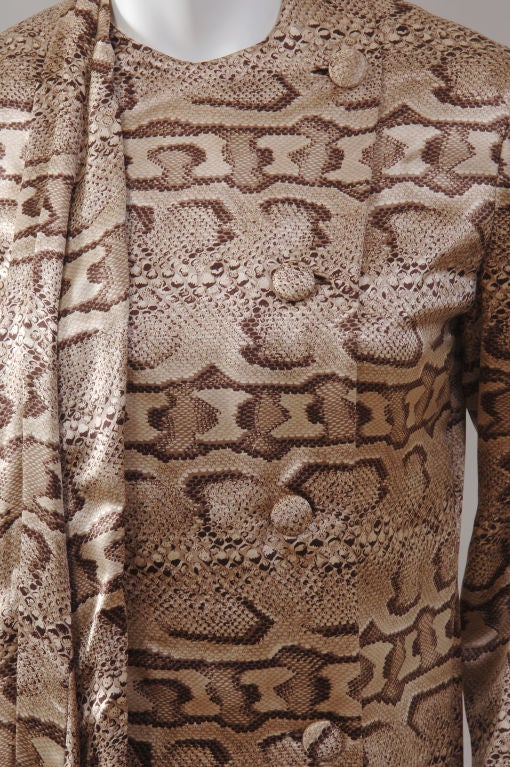 Geoffrey Beene Snakeskin Patterned Dress 1