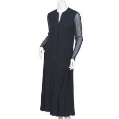 Vintage Norman Norell Chiffon Runway Dress