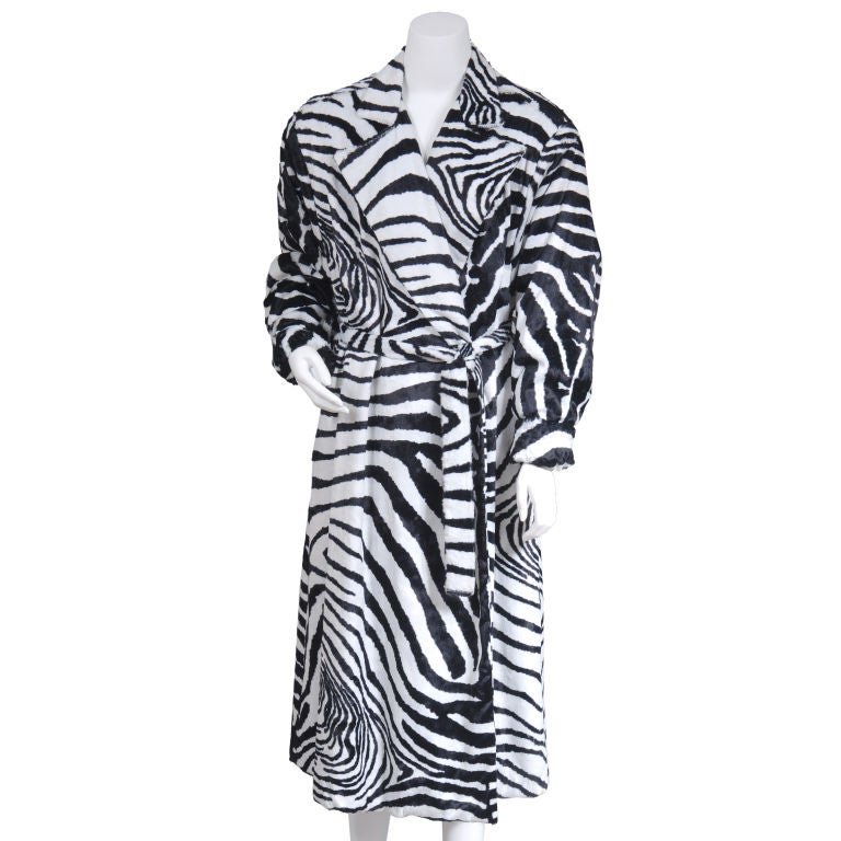 Oscar de la Renta "Zebra"  Coat