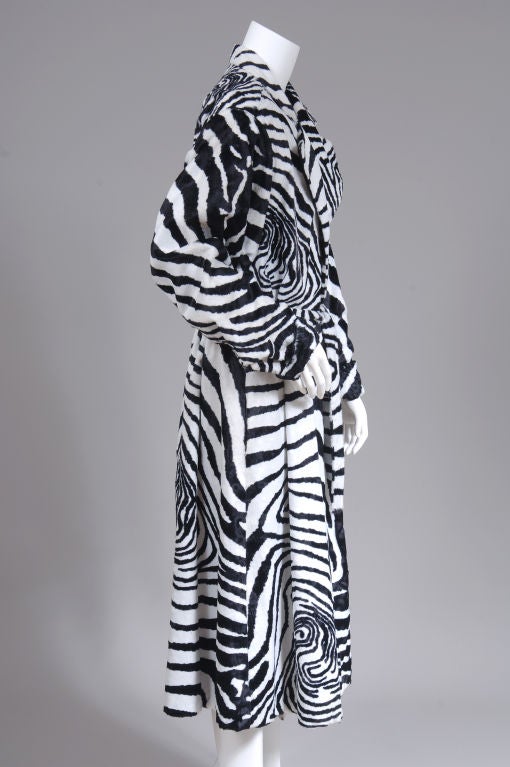 Oscar de la Renta "Zebra"  Coat