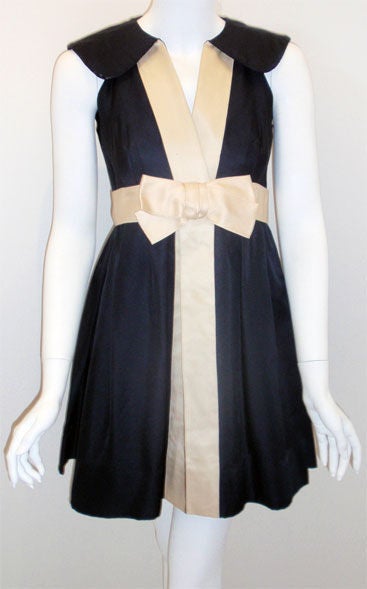 Geoffrey Beene Blue Baby Doll Dress, Circa 1960's 2