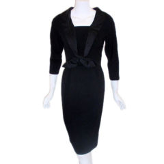 Don Loper 1950's Day-to-Evening Black Cocktail Dress, Winona Ryder Size 2-4 4