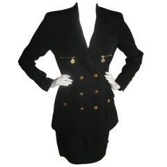 Vintage Chanel Black Skirt Suit