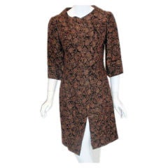1970's Galanos Doublefaced Full Length Wool Coat For Sale at 1stdibs
