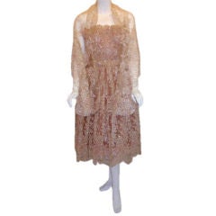 Retro Christian Dior, for Holt Renfrew, Circa 1950s, Pink Lace Dress