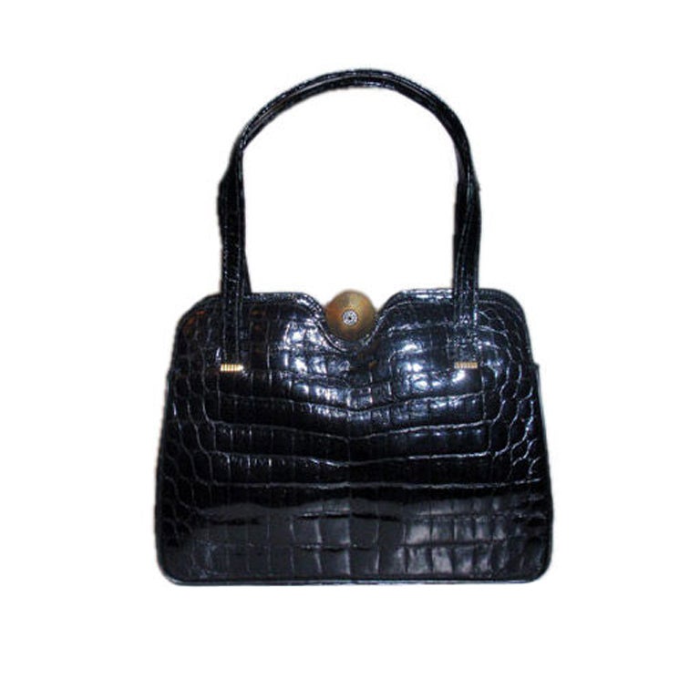 Pretty Crocodile handbag by Sacha, Paris