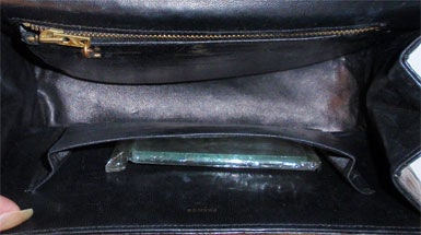 Sacha Black Alligator Handbag, Circa 1960's 1