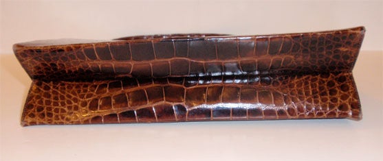 Koret Brown Alligator Handbag 3