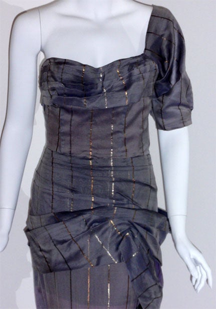 Adrian Original, One sleeved gown, Circa 1940s, Theodora Getty 3
