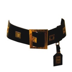 Chanel Gold Buckle Belt