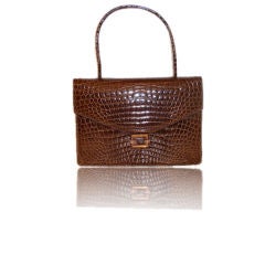 Beautiful vintage baby crocodile handbag