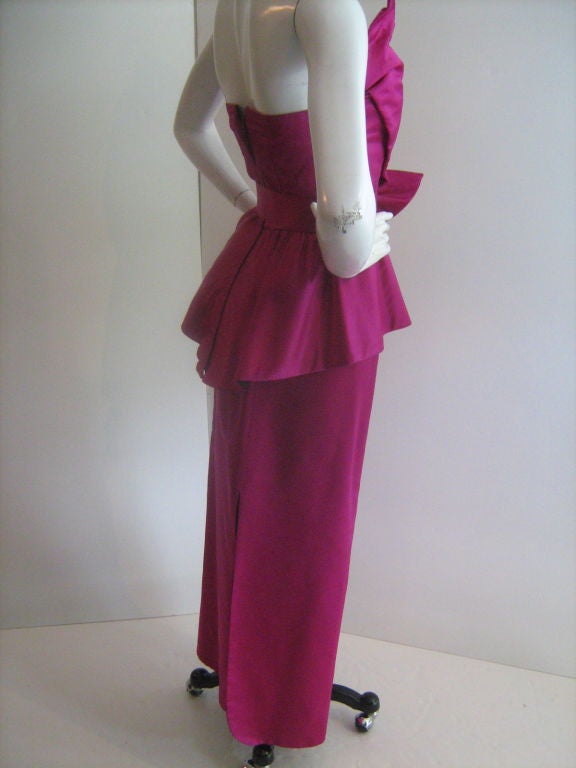 Brown Winston 3-piece purple ensemble gown