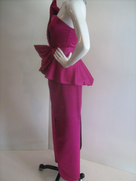 Winston 3-piece purple ensemble gown 1