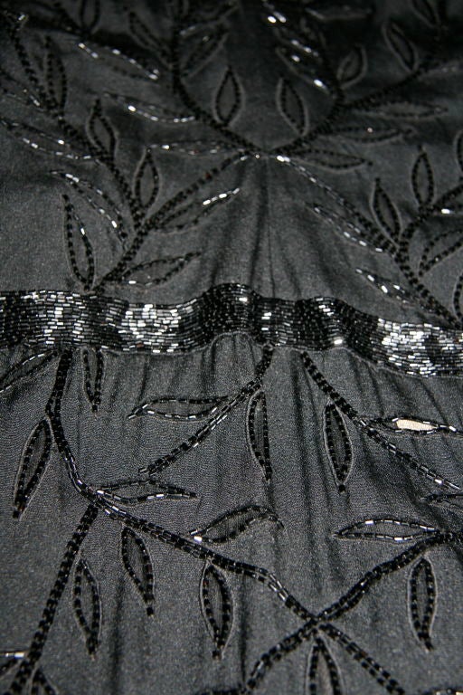Irene black beaded cocktail dress 4
