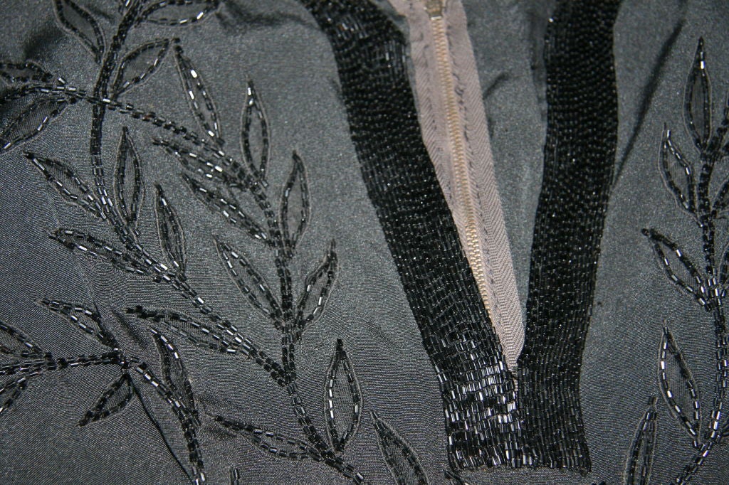 Women's Irene black beaded cocktail dress