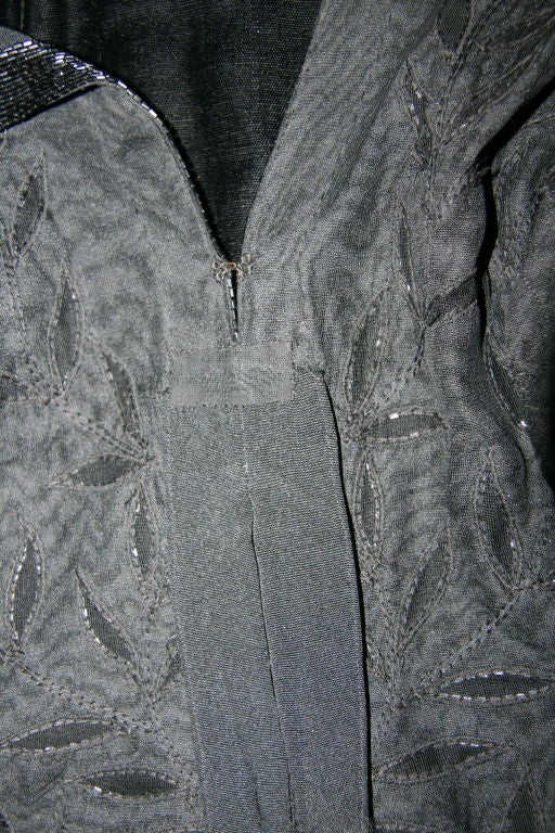 Irene black beaded cocktail dress 6