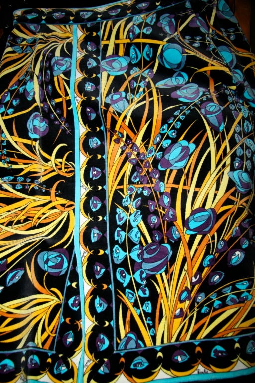Women's Pucci 1970s Printed Velveteen Suit For Sale