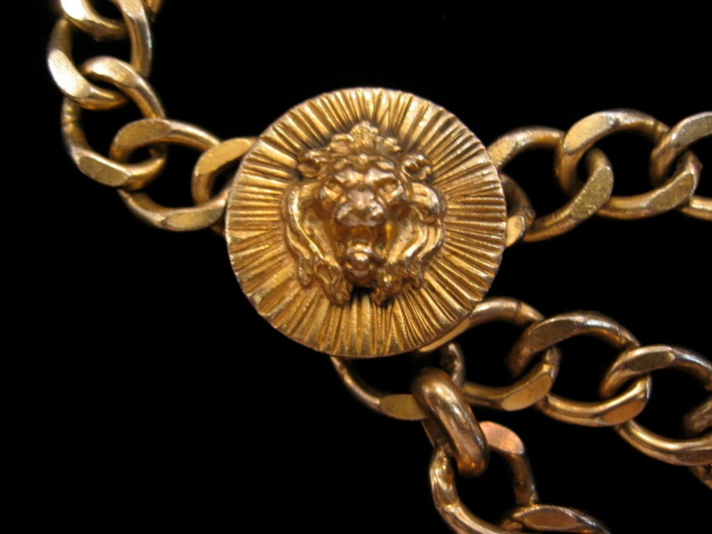 Women's CHANEL gold-tone chain belt