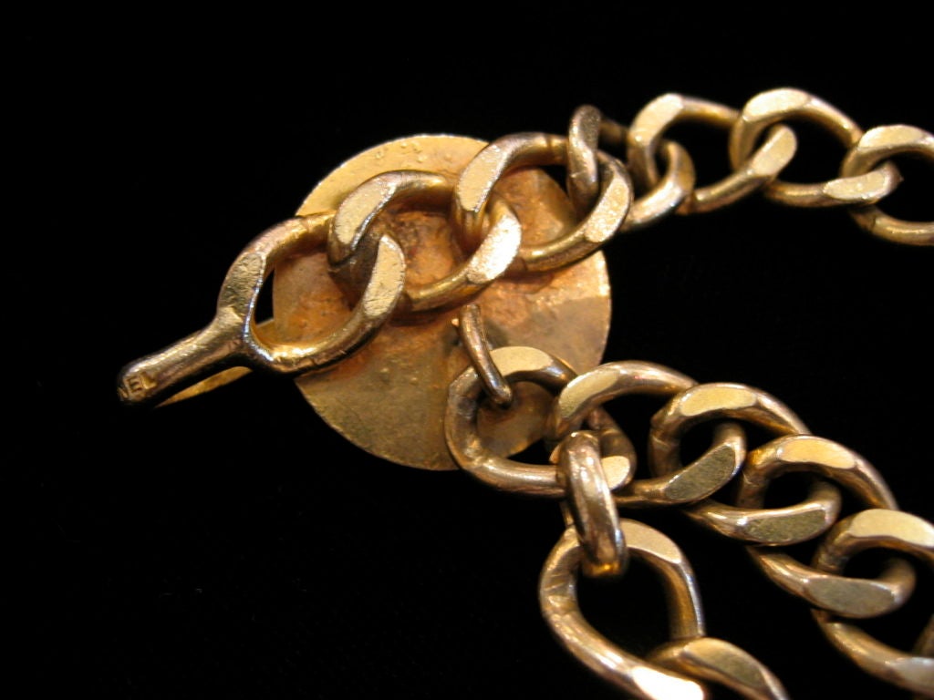 CHANEL gold-tone chain belt 3