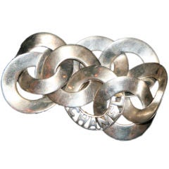 Chanel Circle Sterling Link Bracelet