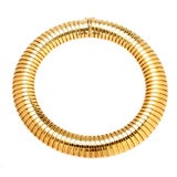 14 kt. Thick Gold Snake Necklace