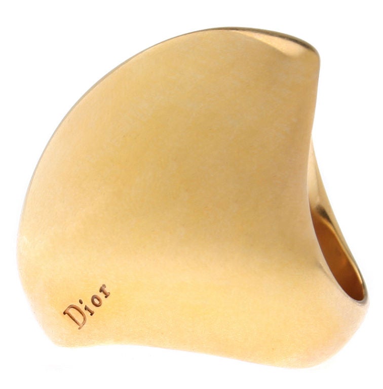Fabulous Christian Dior Gold Ring at 1stdibs