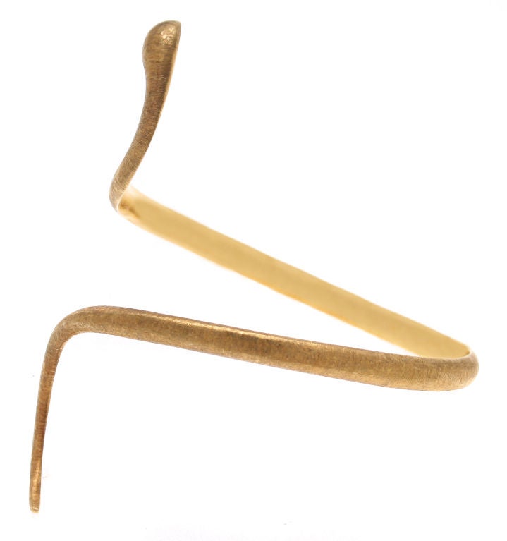 1960s Mario Buccellati Gold Snake Bracelet Arm Band
