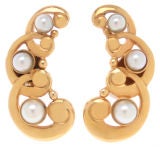 Kalo 14kt and Pearl  Earrings