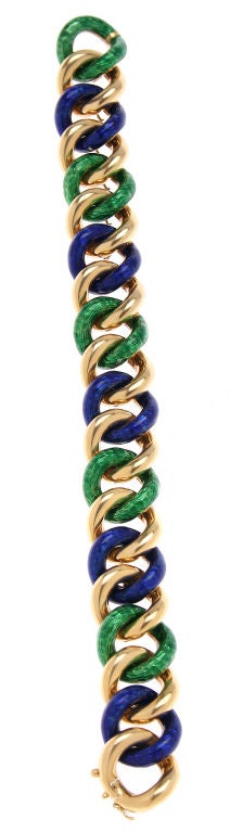 Italian Gucci Colored  18kt Bracelet