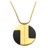 Lanvin   Paris Geometric  Pendant Necklace