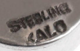 Kalo Onyx Sterling Silver Cufflinks For Sale 1