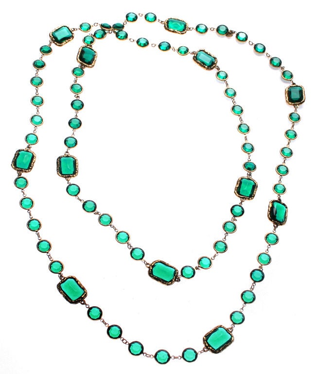 This is a fabulous and versatile Chanel Necklace measuring 61.5 inches in length and 3/4ths inches wide. This is a great piece to wear either by itself or to layer with other necklaces.