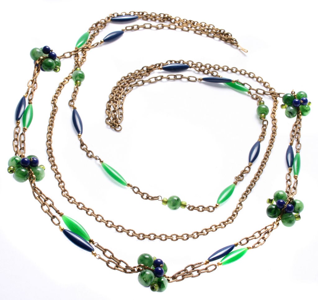 Women's French Poured Glass Maison Gripoix Necklace