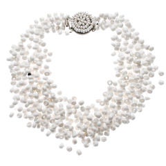 Retro White Langani Necklace