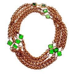 Chanel Poured Glass Double Chain