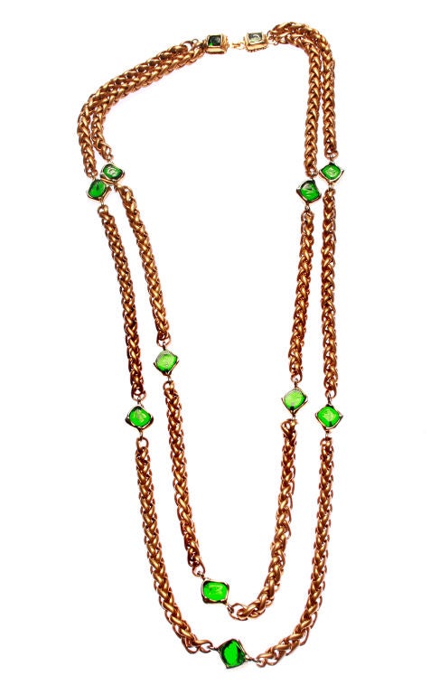 Chanel Poured Glass Double Chain 1