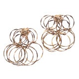 Cartier  Gold Modernist  Multi Hoop Earrings