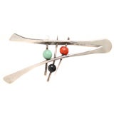 Jules Brenner Modernist Abstract Brooch