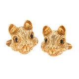 Van Cleef & Arpels Squirrel  18 kt  Gold Cufflinks