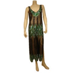 Antique 1920s Sequin and Bugle Beaded Tunic