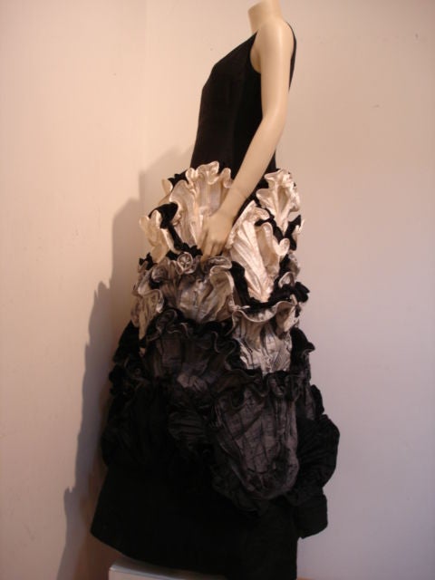 Women's 1980s Roberto Capucci Couture Sculpted Ballgown